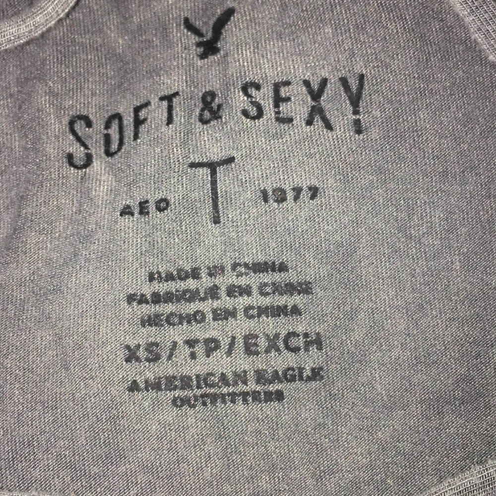 Gray soft trendy shirt. - Picture 2 of 3